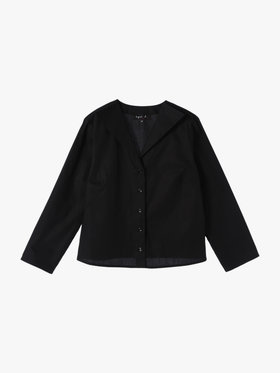 FEMME ウィメンズ 【Outlet】コットンポプリン 七分袖 ブラウス "Zeline" ブラック