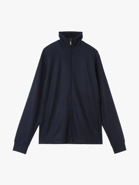 HOMME メンズ メンズ ウール 長袖 ジップアップ カーディガン ”Ziggy” ブルー系その他