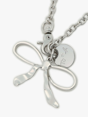 To b. by agnès b. リボン キーホルダー シルバー