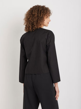 FEMME ウィメンズ 【Outlet】コットンポプリン 七分袖 ブラウス "Zeline" ブラック