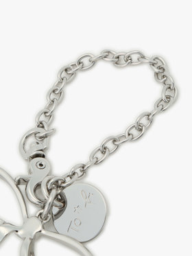 To b. by agnès b. リボン キーホルダー シルバー