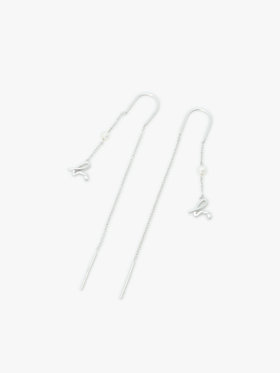 FEMME ウィメンズ 【Outlet】H925 "b." ロゴ ピアス "Iconic - thin and tiny" シルバー