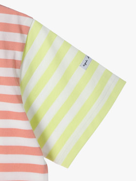 ENFANT ユニセックス 【Outlet】【キッズ】agnes b. x HELLY HANSEN マリンボーダーTシャツ オレンジ系その他