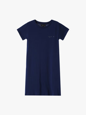 ENFANT ガールズ 【Outlet】S179 E ROBE キッズ ロゴワンピース ネイビー