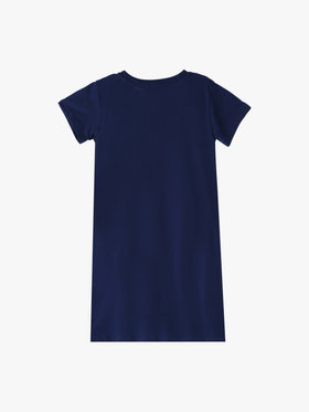 ENFANT ガールズ 【Outlet】S179 E ROBE キッズ ロゴワンピース ネイビー