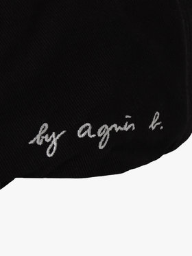 To b. by agnès b. ロゴ刺繍 キャップ ブラック