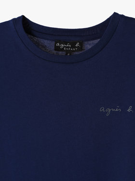 ENFANT ガールズ 【Outlet】S179 E ROBE キッズ ロゴワンピース ネイビー