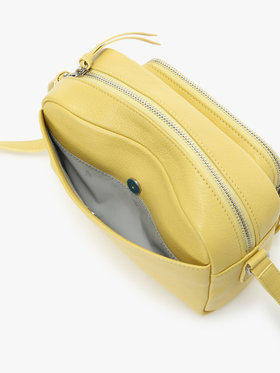 VOYAGE ウィメンズ バッグ＆ウォレット レザー ミディアム ショルダーバッグ "Angele" ABS04-02 イエロー