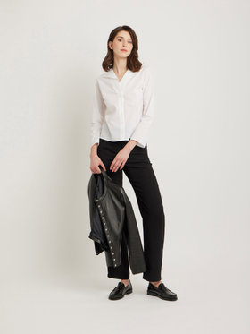 FEMME ウィメンズ 【Outlet】コットンポプリン 七分袖 ブラウス "Zeline" ホワイト