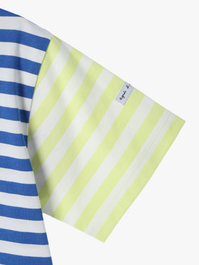 ENFANT ユニセックス 【Outlet】agnes b. x HELLY HANSEN ショートスリーブマリンボーダーティー(キッズ) ブルー系その他