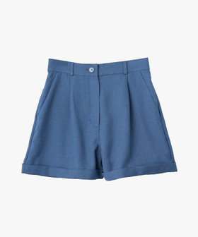 To b. by agnès b. オックスフォード ショートパンツ ネイビー