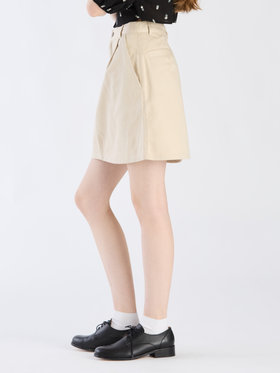 To b. by agnès b. 【Outlet】コットンツイルミニスカート ベージュ