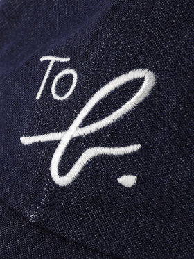 To b. by agnès b. ロゴ刺繍 キャップ ネイビー