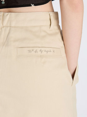To b. by agnès b. 【Outlet】コットンツイルミニスカート ベージュ
