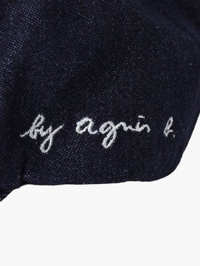 To b. by agnès b. ロゴ刺繍 キャップ ネイビー