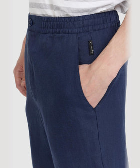 HOMME メンズ メンズ リネン パンツ "Julen" ネイビー