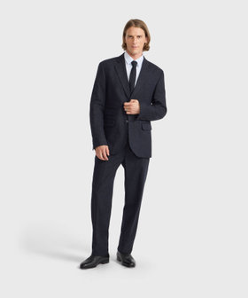 HOMME メンズ メンズ ツイードテーラードジャケット "Philemon" ネイビー