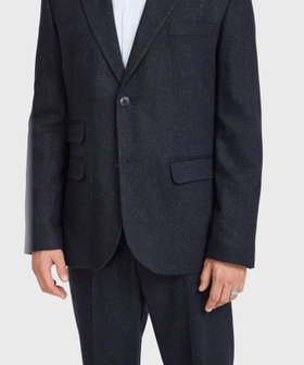 HOMME メンズ メンズ ツイードテーラードジャケット "Philemon" ネイビー