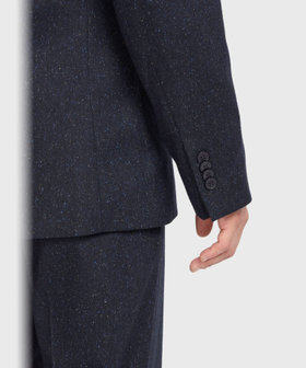 HOMME メンズ メンズ ツイードテーラードジャケット "Philemon" ネイビー
