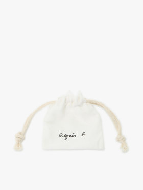 FEMME ウィメンズ 【Outlet】H925 "b." ロゴ パール ピアス "Iconic - thin and tiny" シルバー