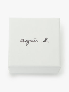 FEMME ウィメンズ 【Outlet】H925 "b." ロゴ パール ピアス "Iconic - thin and tiny" シルバー