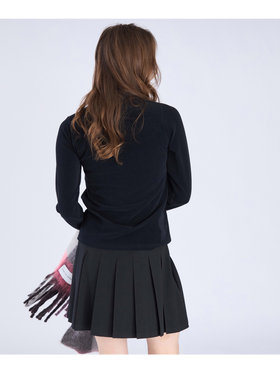 To b. by agnès b. 【Outlet】パイル タートルネック プルオーバー ブラック