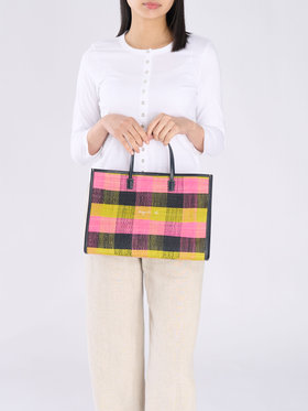 VOYAGE ウィメンズ バッグ＆ウォレット ラフィア ミディアム トートバッグ WAX35-02 ネイビー