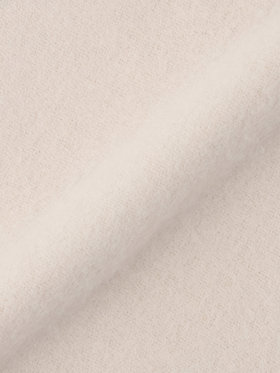 To b. by agnès b. ロゴ刺繍 ウール カシミア マフラー ホワイト系その他