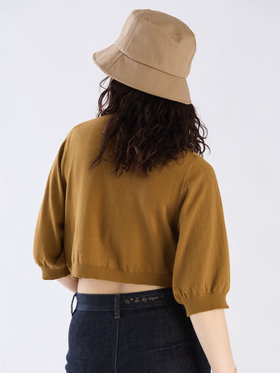 To b. by agnès b. 【Outlet】ショートスリーブニットカーディガン ブラウン