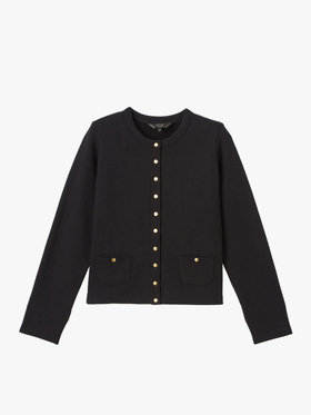 To b. by agnès b. コットン トラディショナル カーディガン ブラック