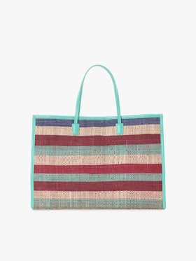 VOYAGE ウィメンズ バッグ＆ウォレット ラフィア ミディアム トートバッグ WAX35-02 グリーン