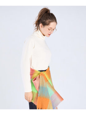 To b. by agnès b. 【Outlet】パイル タートルネック プルオーバー オフホワイト