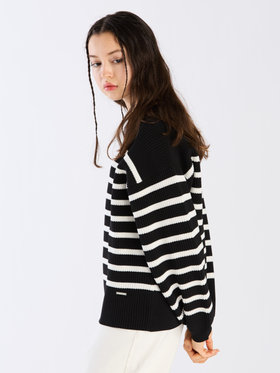 To b. by agnès b. 【Outlet】スポンジニットプルオーバー ブラック系その他