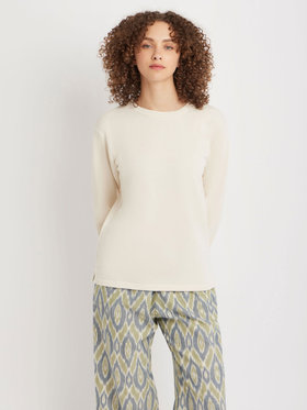 FEMME ウィメンズ 裏起毛 長袖 スウェット ”Roulote” グレー