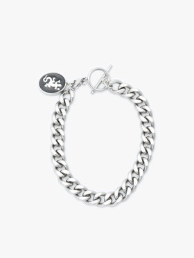 HOMME メンズ メンズ メタル チェーン ブレスレット ”Lezard” シルバー