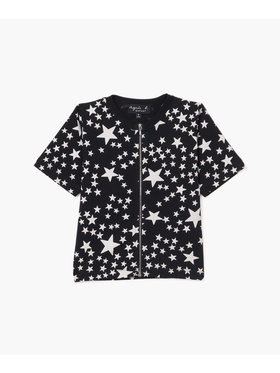 ENFANT ガールズ JDE4 E TS キッズ ジップTシャツ ブラック