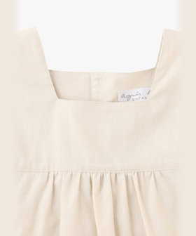 ENFANT ガールズ キッズ コットンリネン ノースリーブ ワンピース ベージュ系その他