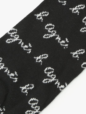 HOMME メンズ メンズ ロゴ ソックス ”Charles” ブラック