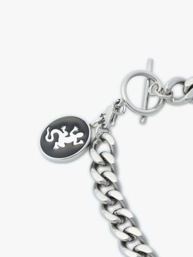 HOMME メンズ メンズ メタル チェーン ブレスレット ”Lezard” シルバー