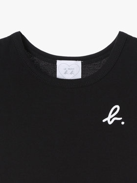 ENFANT ベビー ベビー ロゴ コットン 半袖 ボディスーツ 2枚組 ブラック