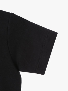 ENFANT ベビー ベビー ロゴ コットン 半袖 ボディスーツ 2枚組 ブラック