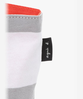 VOYAGE ウィメンズ バッグ＆ウォレット 細ボーダー コットン リバーシブル トートバッグ ZAS11-01 グレー×ホワイト