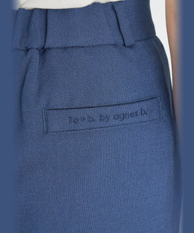 To b. by agnès b. オックスフォード ショートパンツ ネイビー