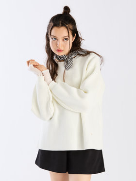 To b. by agnès b. 【Outlet】スポンジニットプルオーバー ホワイト