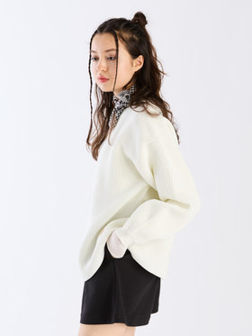 To b. by agnès b. 【Outlet】スポンジニットプルオーバー ホワイト