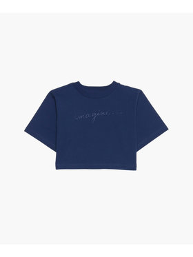 ENFANT ガールズ SDP1 E TS キッズ Tシャツ ネイビー