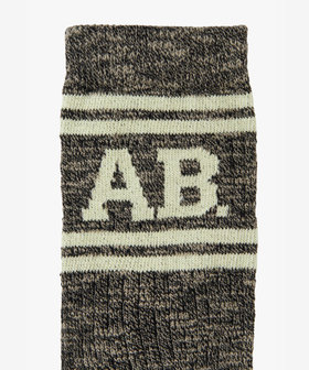 FEMME ウィメンズ "AB."ロゴ ライン ソックス "Kevin" シルバー系その他