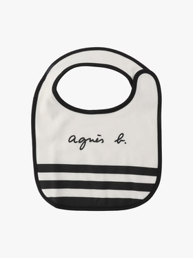 ENFANT ベビー ベビー ロゴ＆ボーダースタイ ホワイト×ブラック