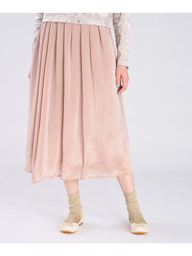 To b. by agnès b. 【Outlet】シャンブレー ロング スカート レッド