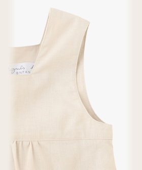ENFANT ガールズ キッズ コットンリネン ノースリーブ ワンピース ベージュ系その他